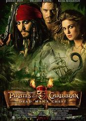 加勒比海盗2：亡灵的的海报