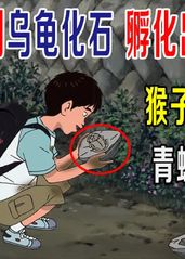 男孩捡到乌龟化石，孵的海报