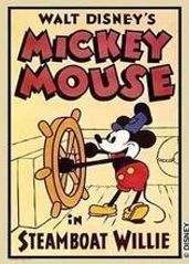 米老鼠的黑白动画片生的海报